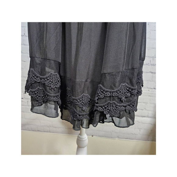 Alter'd State Womens Black Baby Doll Dress Lace‎ Embellished Size Medium NWT - Picture 3 of 11